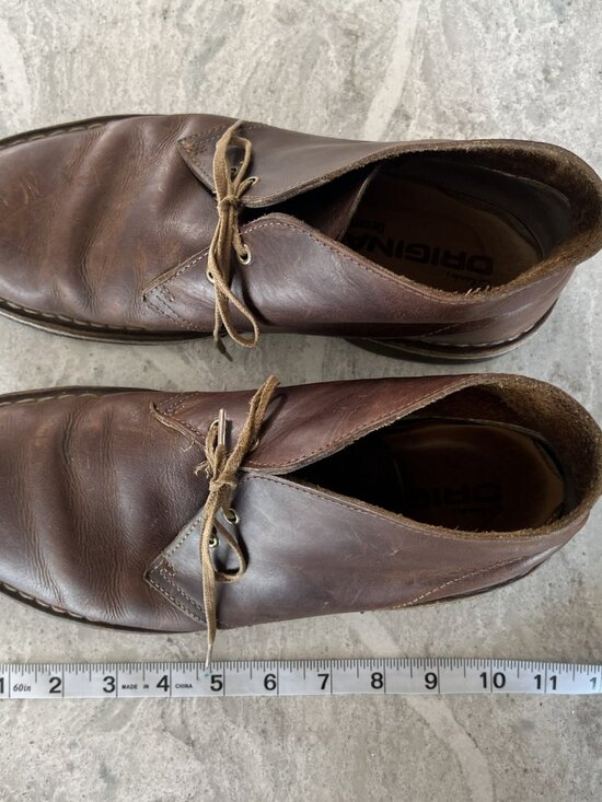 Clarks Originals Desert Mens 10 M Chukka Boots Beeswax Brown Leather Crepe Sole main image 7
